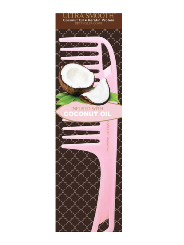 Cricket Ultra Smooth Pink Coconut Detangler Comb #5515155