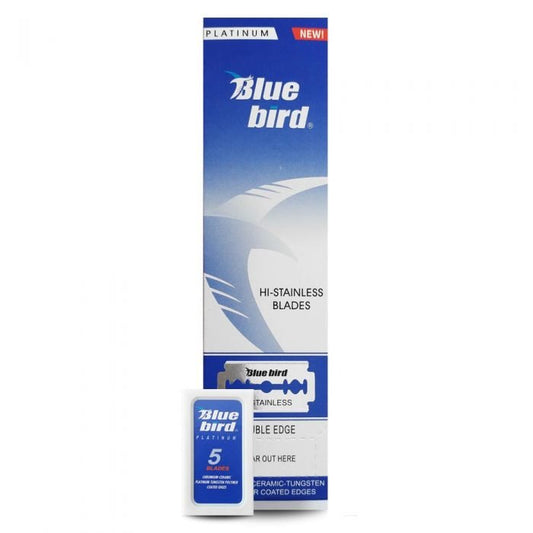 100 Razor Blades Derby Bluebird Platinum