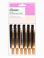 Diane 12 Pack 3 1/2" Black & Gold Duck Bill Clips #D2022