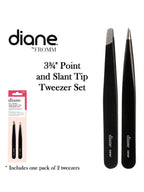 Diane Point and Slant Tip Tweezer 3 3/4" Set #D9197