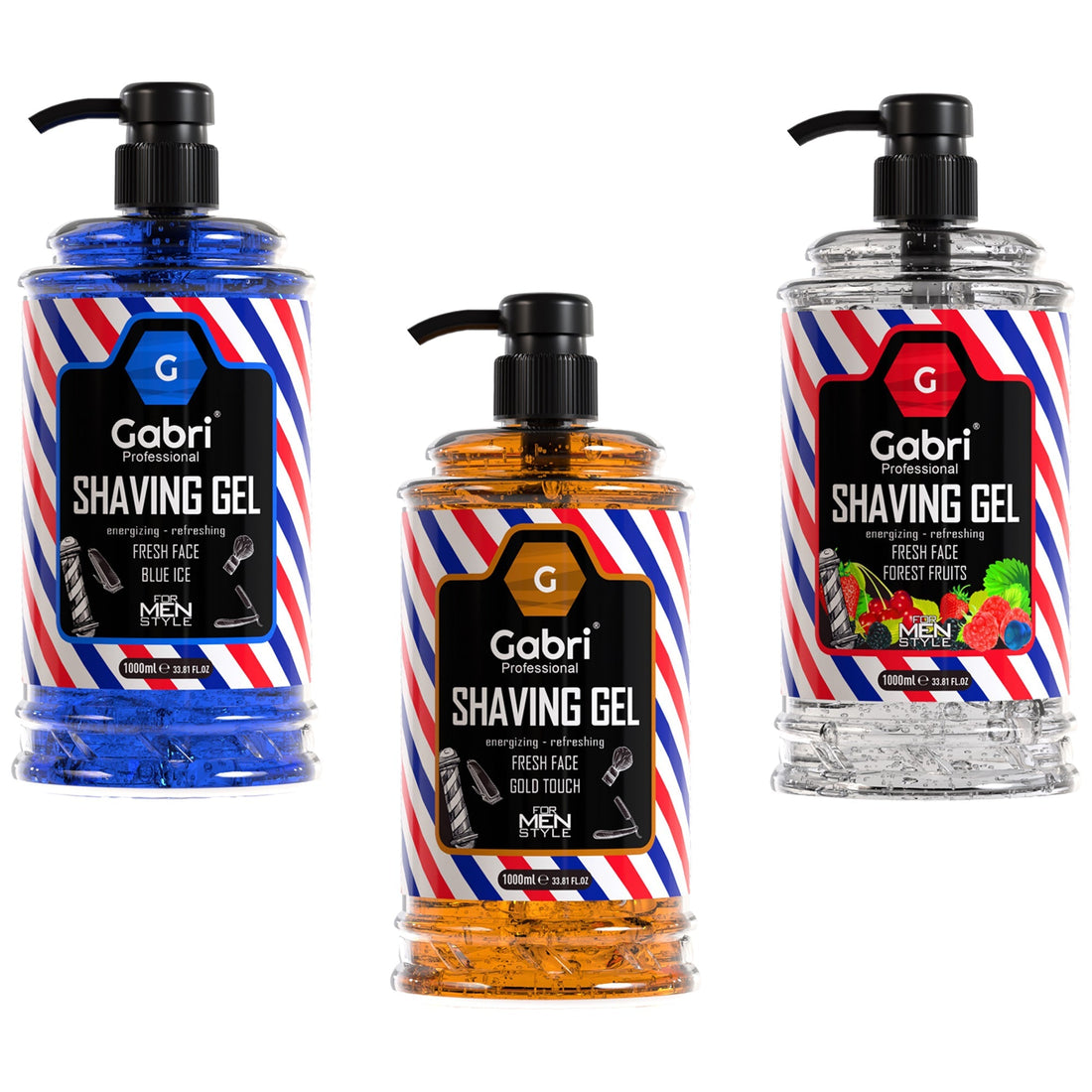 Gabri Professional - Shaving Gel Fresh Face Gold Touch 1000ml