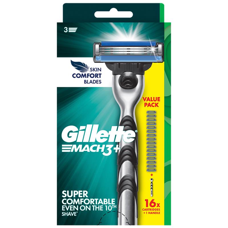 Gillette Mach3 Razor with 16 Blade Refills