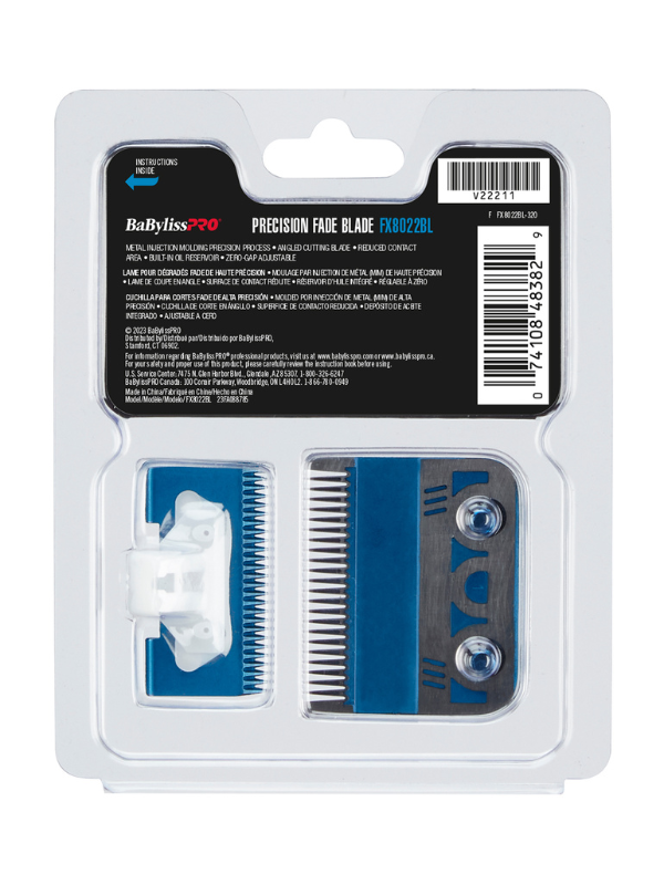 BaBylissPRO MIM Ultra-Thin Blue Clipper Blade #FX8022BL