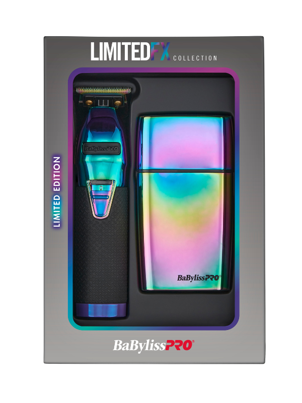 BaBylissPRO LimitedFX Iridescent Trimmer & Double Foil Shaver Set #FXDUOFS2TRB