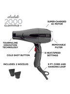 Gamma+ Absolute 2000 Hair Dryer – High Heat & Fastest Drying