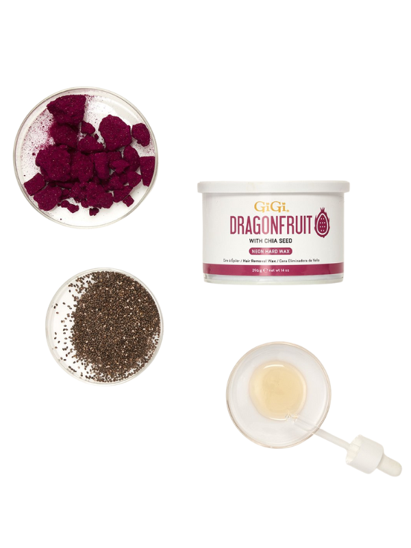GiGi Neon Hard Wax Dragonfruit 14oz #43390