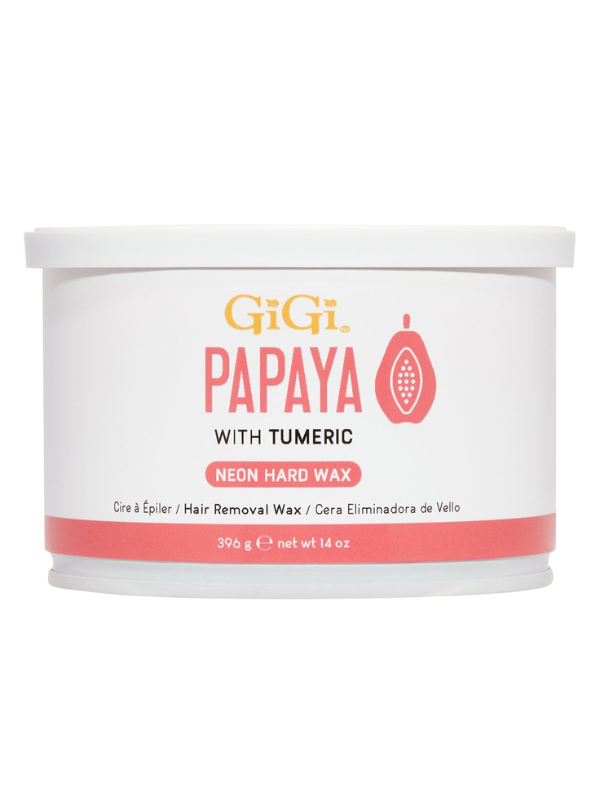 GiGi Neon Hard Wax Papaya 14oz #43389
