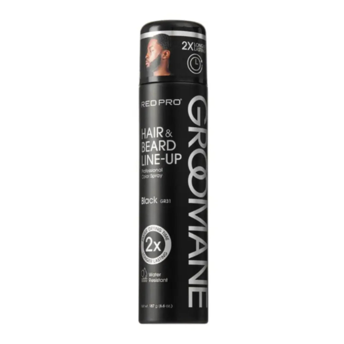 RED Pro Groomane Hair & Beard Line-Up Color Spray 6.6oz