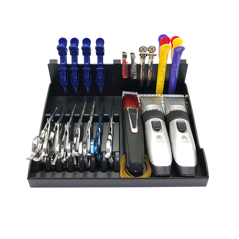 Barber Scissor Holder Organizer Tray – 30×30×10 cm Storage