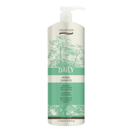 Natural Look Daily Herbal Shampoo 375 ML/1L/5L (Choose Your Size)