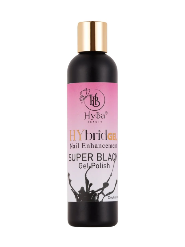 HyBa Beauty Hybrid Super Black Gel Polish Refill Kit