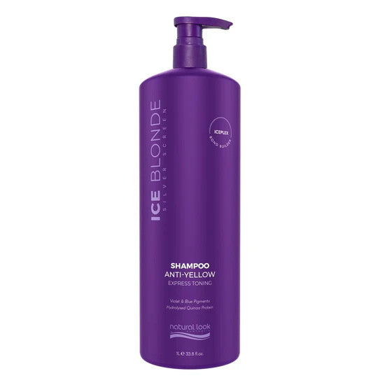 Natural Look Silver Screen Ice Blonde Shampoo 1 Ltr - Quality wash, professional