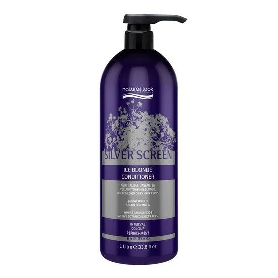 Natural Look Silver Screen Ice Blonde Conditioner 300ML/1L (Choose Your Size)