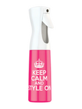 Stylist Sprayers "Keep Calm" Pink Mist Spray Bottle