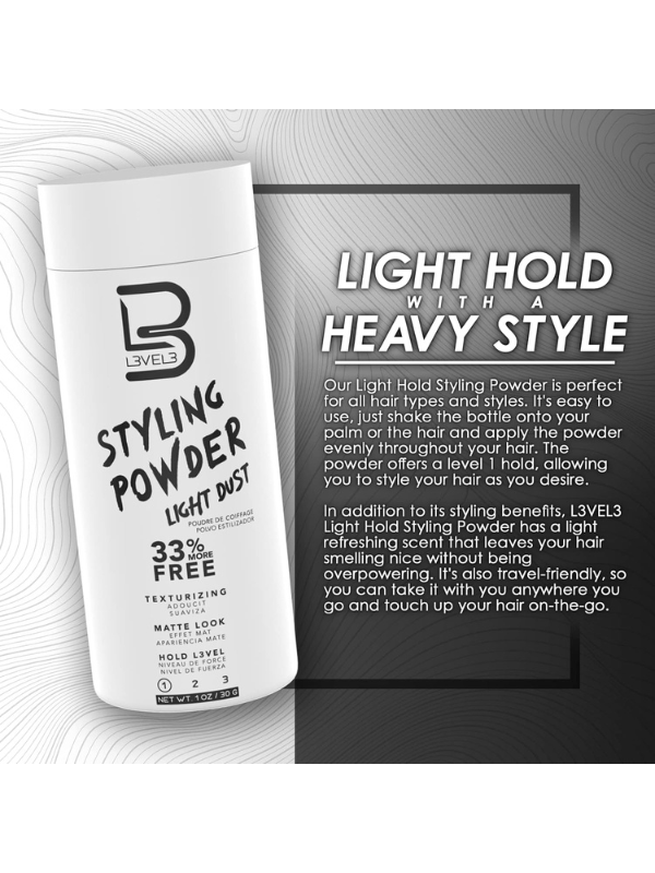L3VEL3 Light Hold Styling Powder 30g #100735