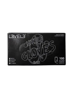 L3VEL3 Professional Nitrile Gloves Black 100 Pack
