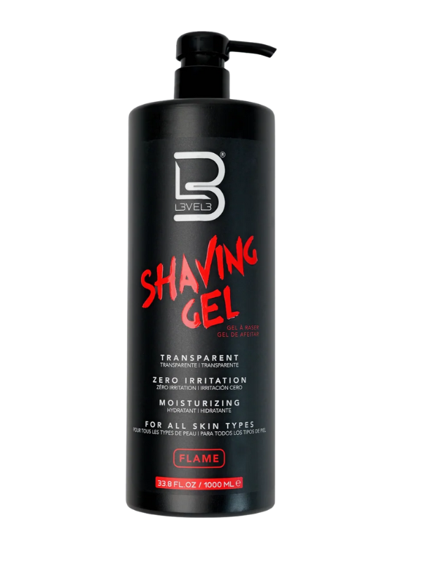 L3VEL3 Flame Transparent Shaving Gel Assorted Sizes