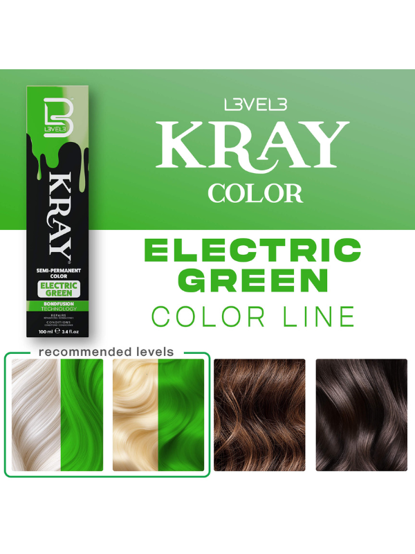 L3VEL3 Kray Semi Permanent 100ml Assorted Colors