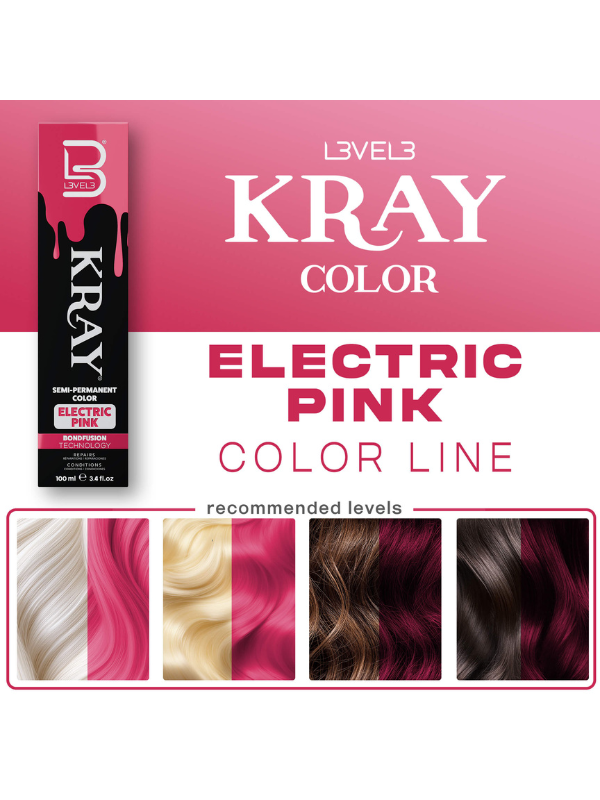 L3VEL3 Kray Semi Permanent 100ml Assorted Colors