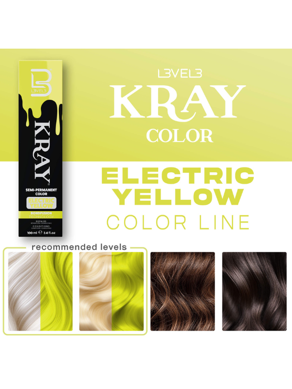 L3VEL3 Kray Semi Permanent 100ml Assorted Colors