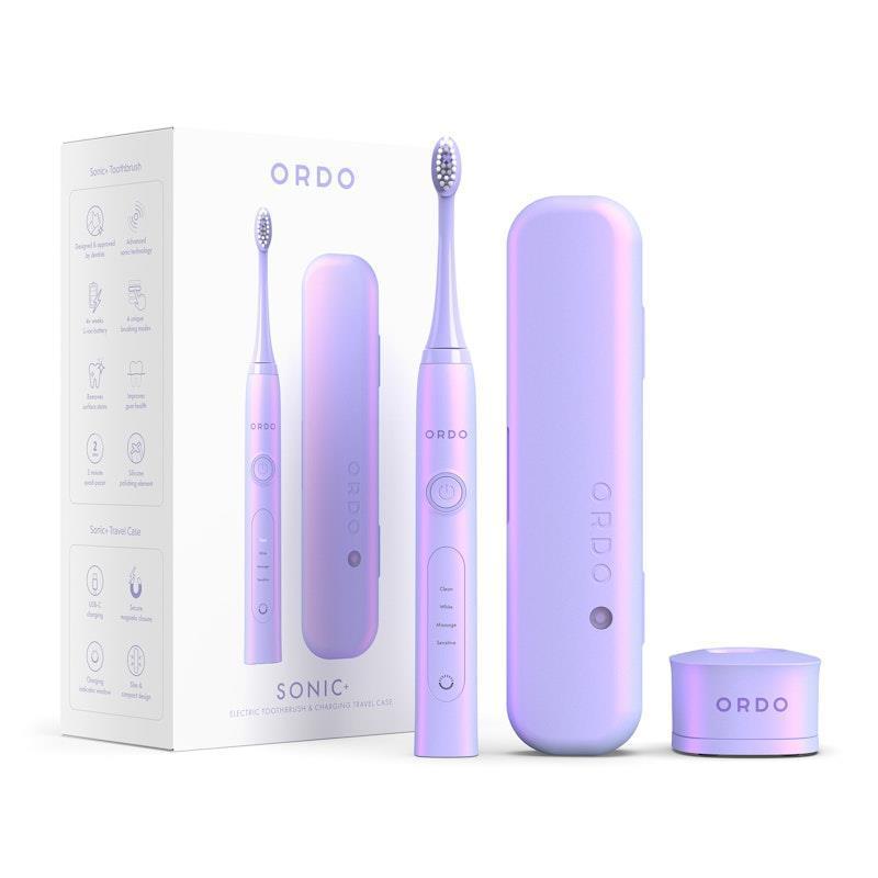 ORDO Sonic+ Toothbrush and Charging Travel Case Pearl Violet