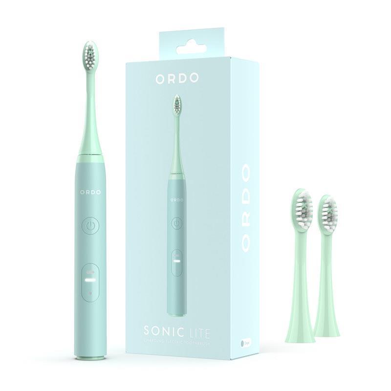 ORDO Sonic Lite Toothbrush and 2 Brush Heads Bundle Sage