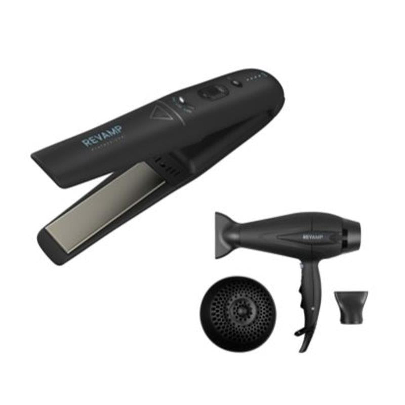 REVAMP Progloss 5500 Hair Dryer and Liberate Cordless Straightener Bundle