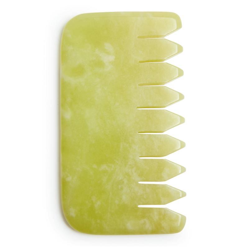 White Lotus Beauty Genuine Jade Crystal Comb