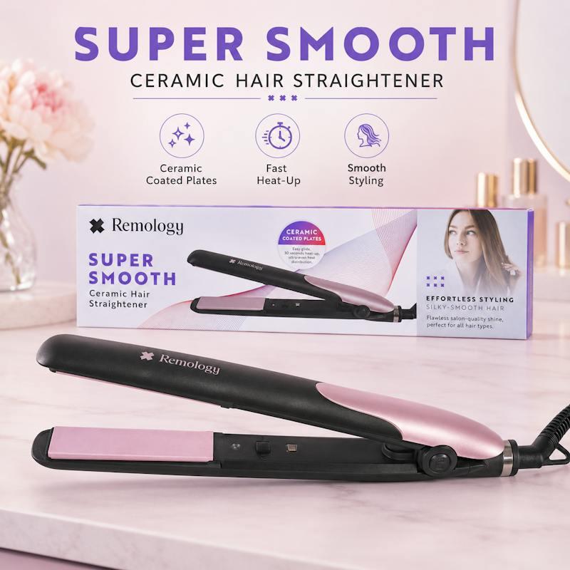 Remology Super Smooth Ceramic Hair Straightener 25mm