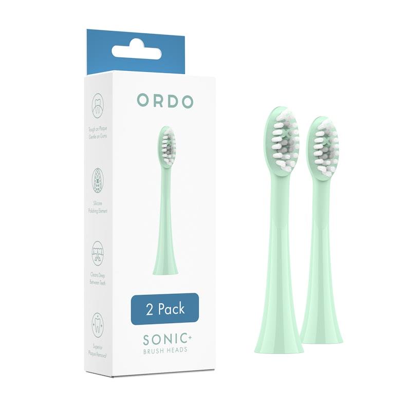 ORDO Sonic Lite Toothbrush and 2 Brush Heads Bundle Sage
