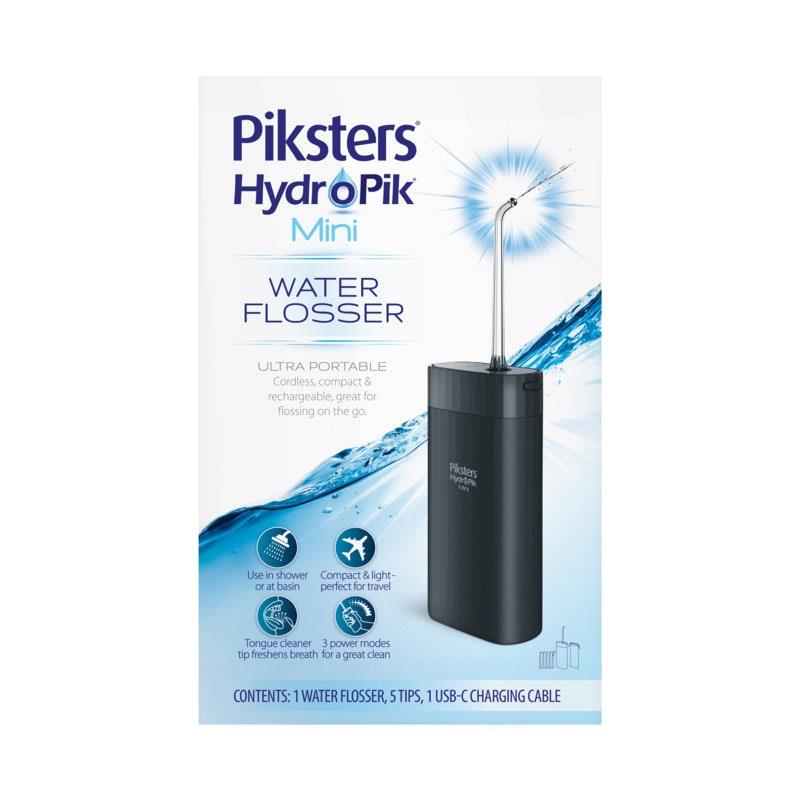 Piksters HydroPik Mini Water Flosser Black