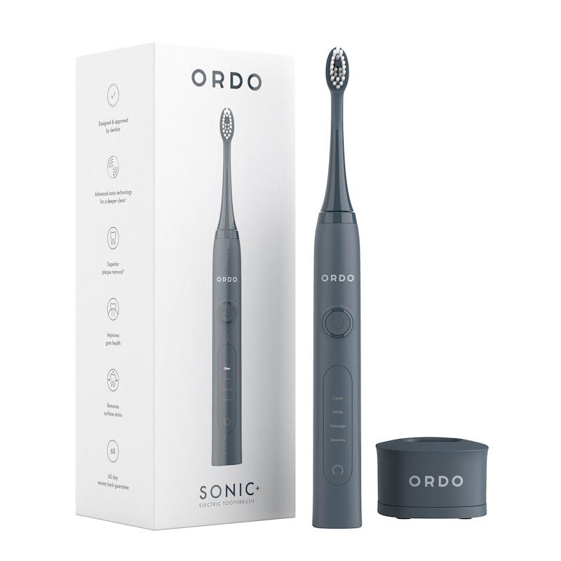 ORDO Sonic+ Toothbrush Duo Bundle Charcoal Grey and Pearl Violet