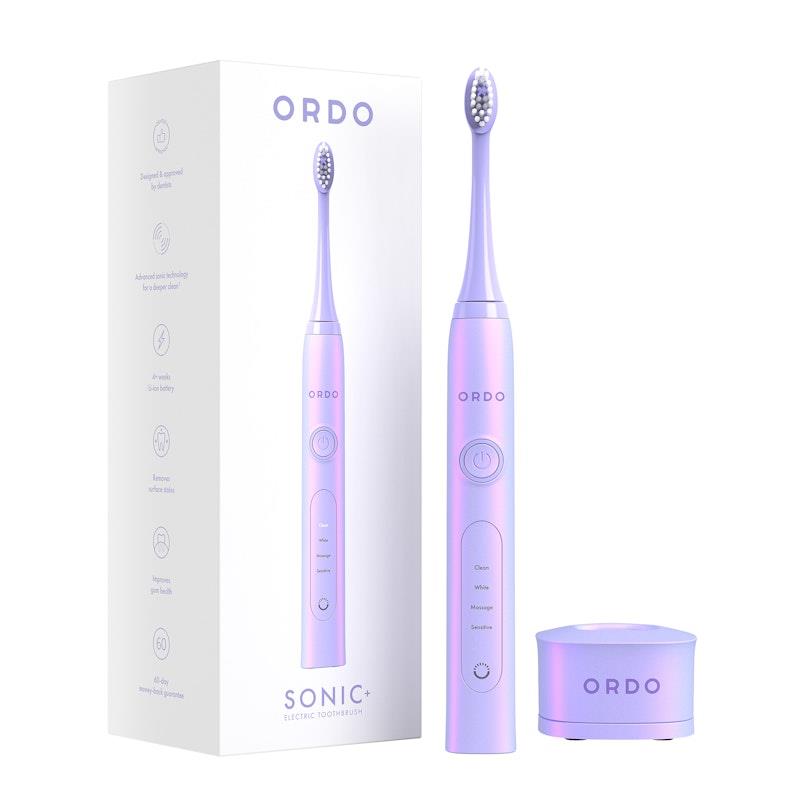 ORDO Sonic+ Toothbrush Duo Bundle Charcoal Grey and Pearl Violet