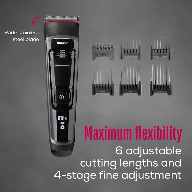 Beurer MN5X Hair Clipper with 6 Attachments