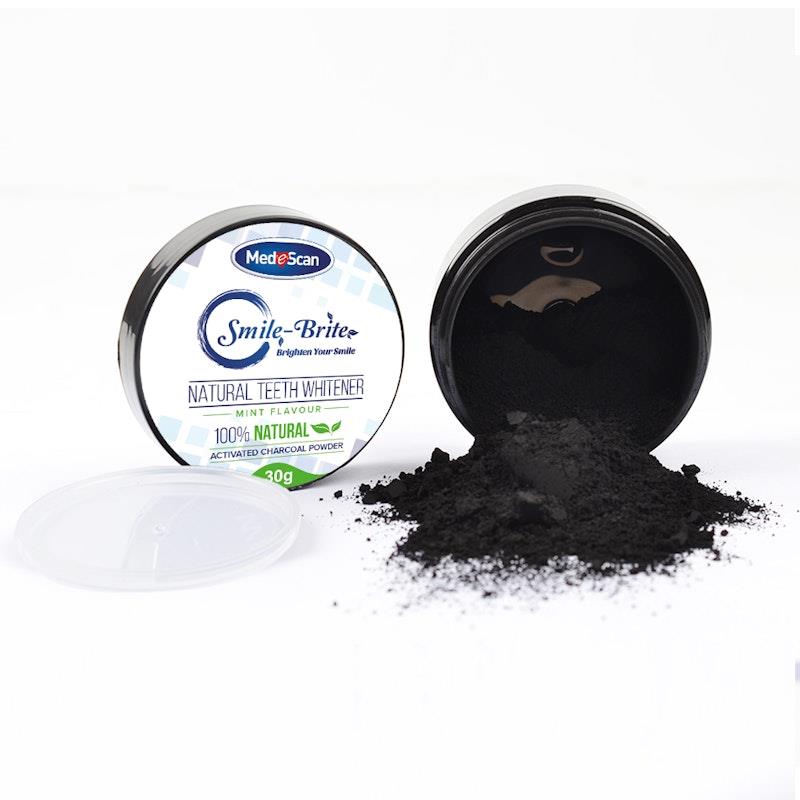 MedeScan Smile-Bright Teeth Whitening System with Charcoal Powder Bundle