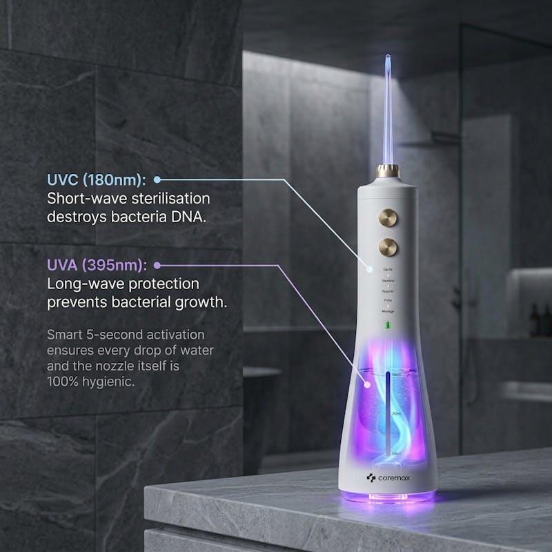 Caremax Rechargeable Water Flosser 200ml