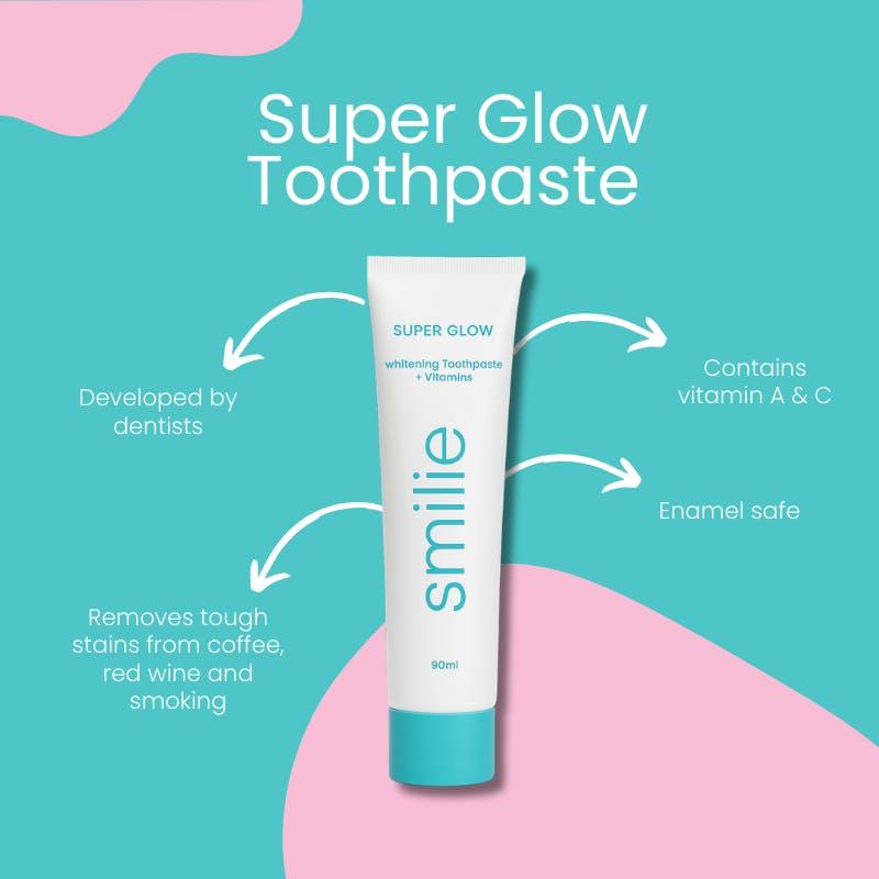 Smilie Super Glow Whitening Toothpaste Mint