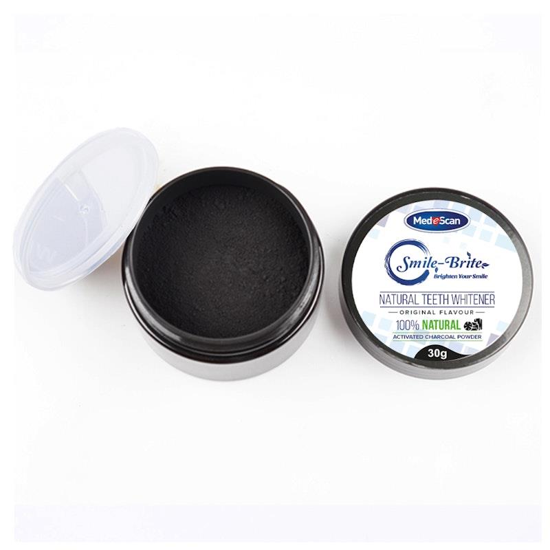 MedeScan Smile-Bright Teeth Whitening System with Charcoal Powder Bundle