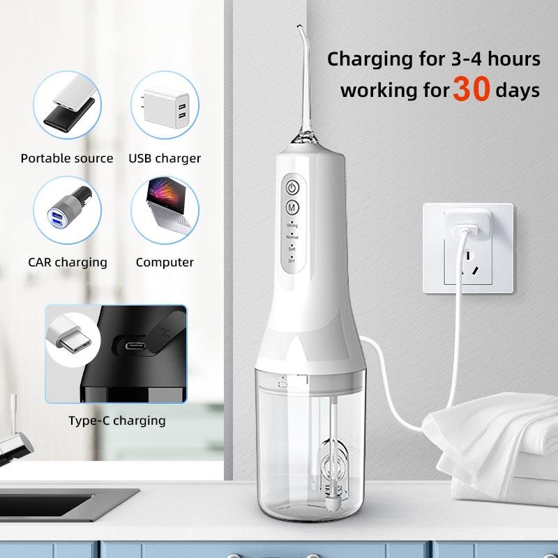 Eevee Electric Water Flosser Portable Oral Cleaner White