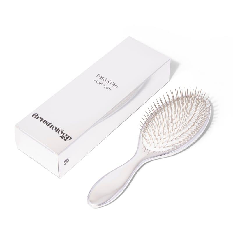 Brushology Metal Pin Paddle Hairbrush