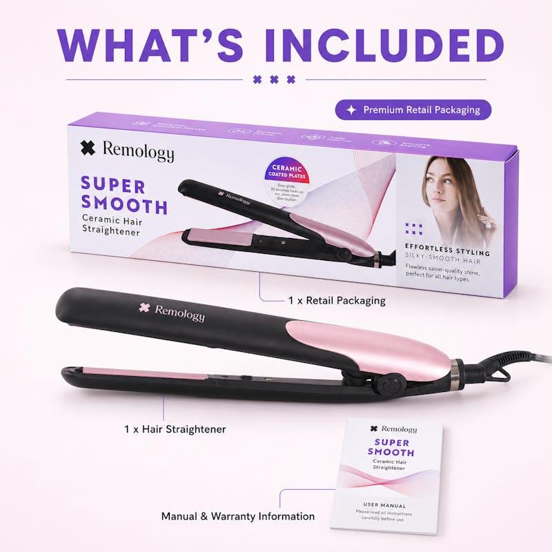 Remology Super Smooth Ceramic Hair Straightener 25mm