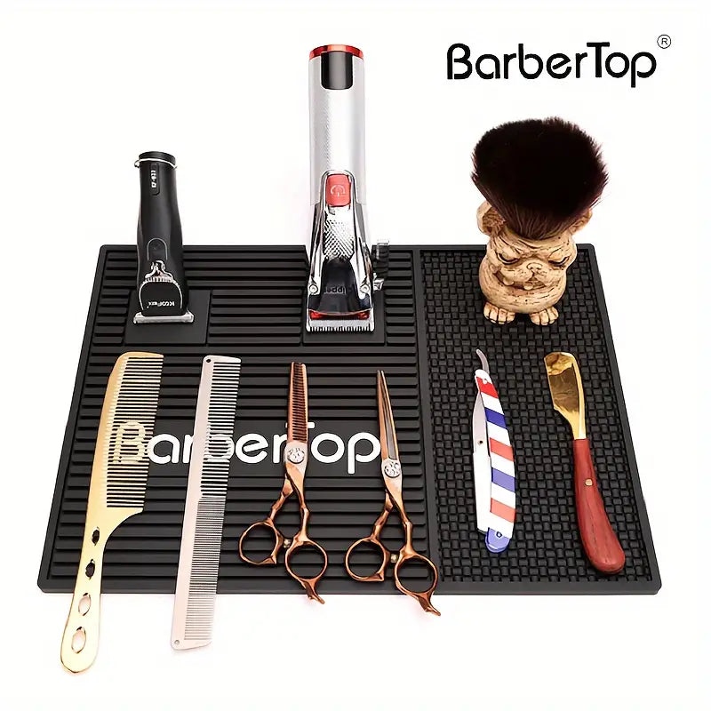 NBHS BarberShop Barber Tools Mat Magnetic Barber Station