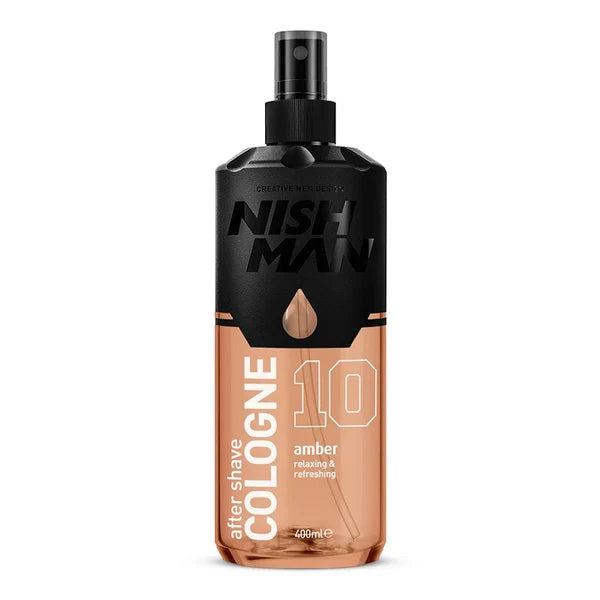Nish Man After Shave Cologne Spray Amber (10) 400ml
