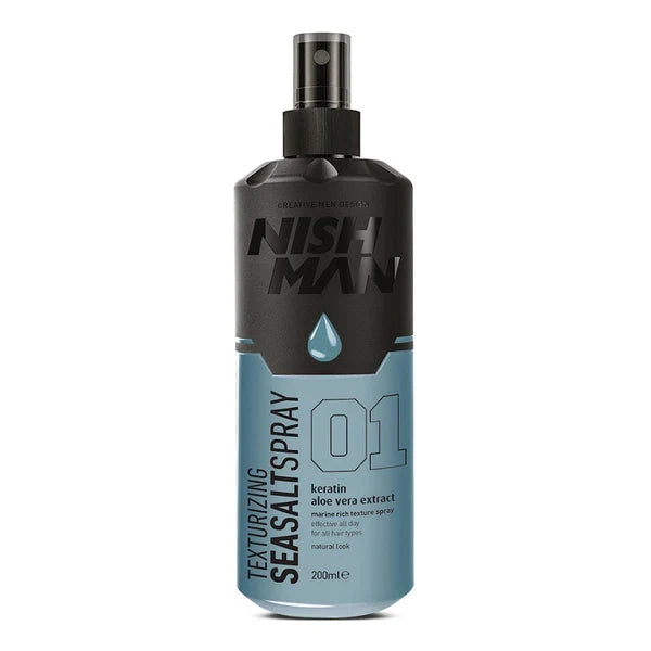 Nish Man Sea Salt Spray Keratin & Aloe Vera Extract 01 200ml