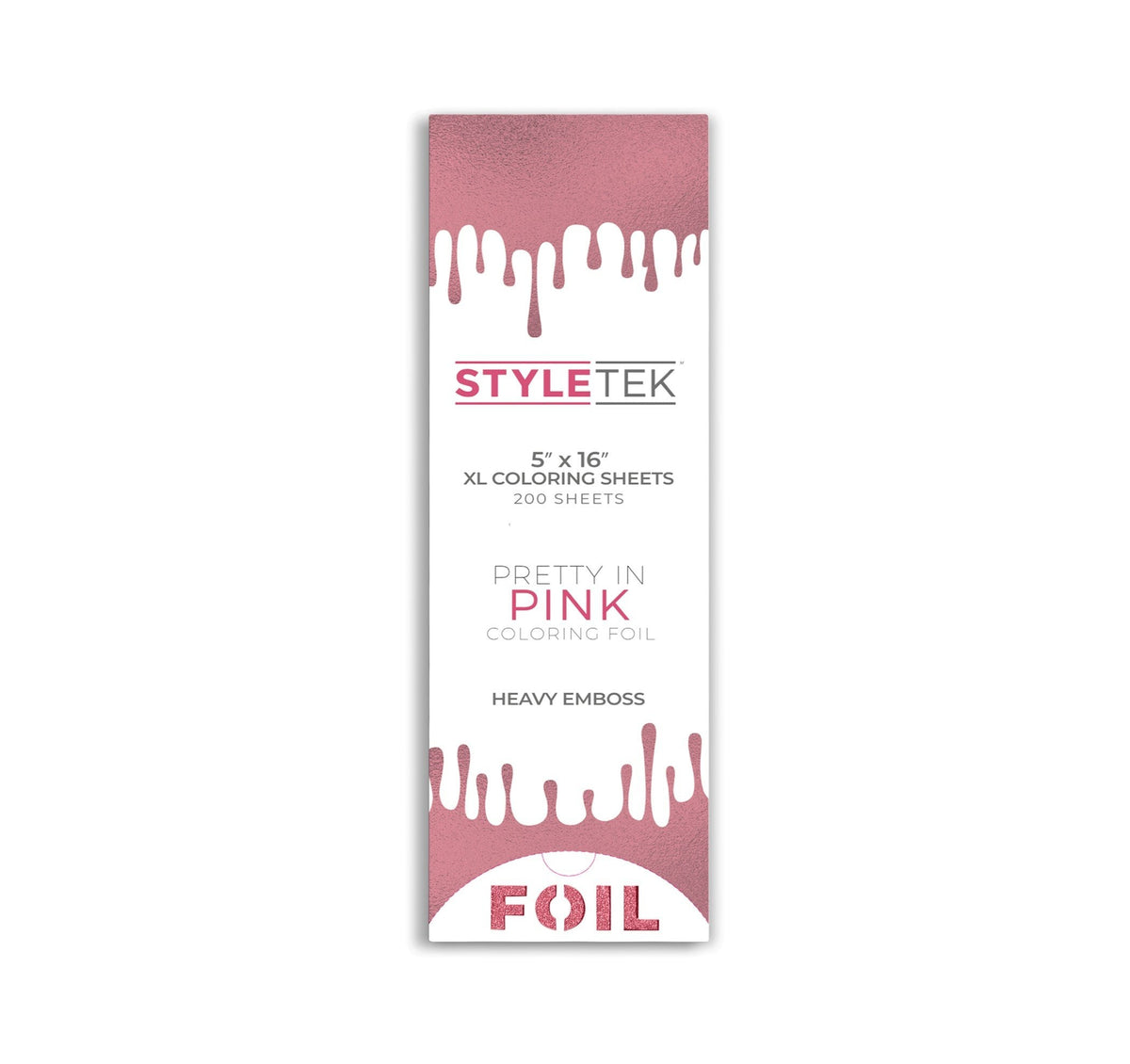 Styletek 5x16 XL FLAT Pre-Cut Sheets 200 Embossed Sheets