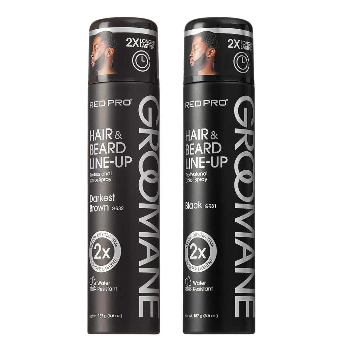 RED Pro Groomane Hair & Beard Line-Up Color Spray 6.6oz