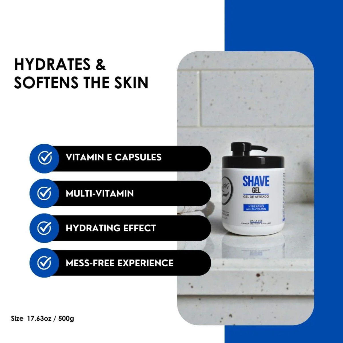 Rolda Shave Gel Hydrating Multi-Vitamin Shave Gel