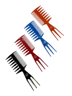 Rolda Barber Hair Multi-Styling Pick Fish Comb Assorted Colors