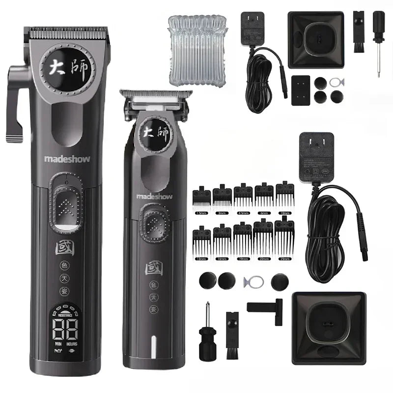 Madeshow M8F and M9 Cordless Barber Clipper and Trimmer