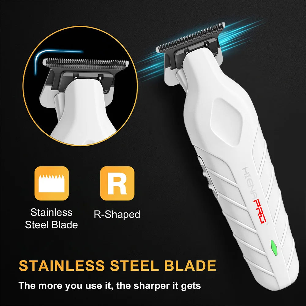 Hiena 5 in 1 Hair Clipper Kit with LCD, Trimmer, Foil Shaver and Nose Trimmer